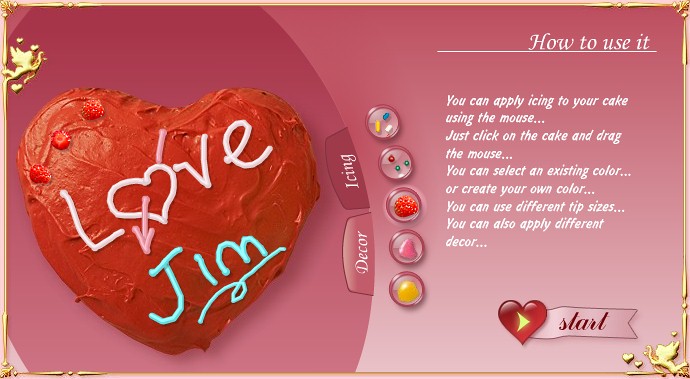 Virtual Valentine's Day Cake Decorator