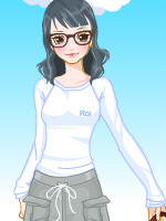 Stripe Knit Swing Vest