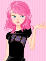 Bright Pink Hair Color