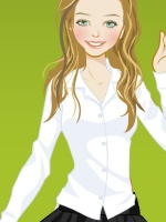 High-Fashion School Girl